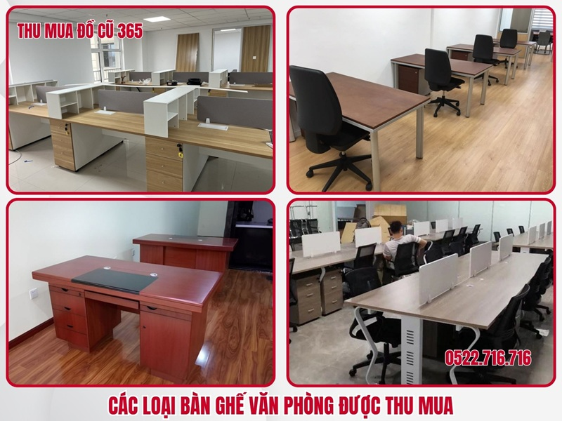 Thu Mua Đồ Cũ 365 thu mua những loại bàn ghế văn phòng nào?