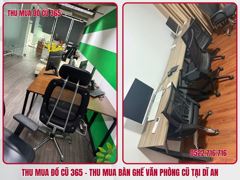 Vì sao nên chọn Thu Mua Đồ Cũ 365 để thanh lý bàn ghế văn phòng cũ tại Dĩ An?