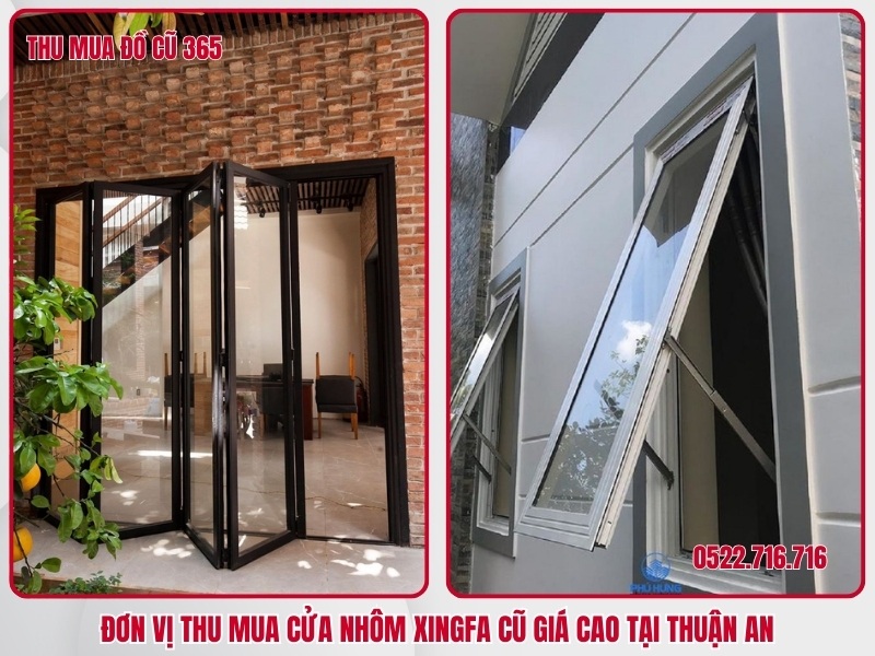 Đơn vị thu mua cửa nhôm xingfa cũ giá cao tại Thuận An