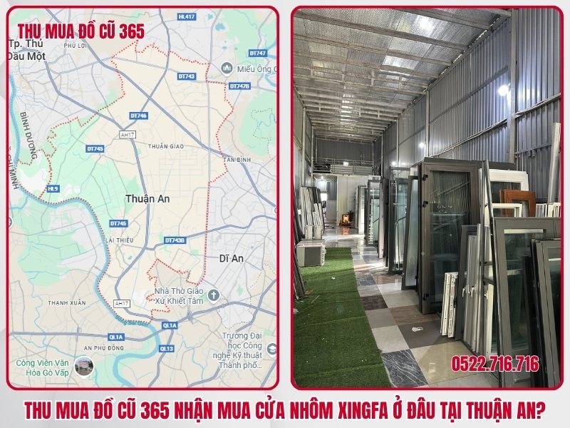 Thu Mua Đồ Cũ 365 nhận mua cửa nhôm xingfa ở đâu tại Thuận An?