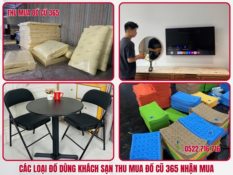 Các loại đồ dùng khách sạn Thu Mua Đồ Cũ 365 nhận mua