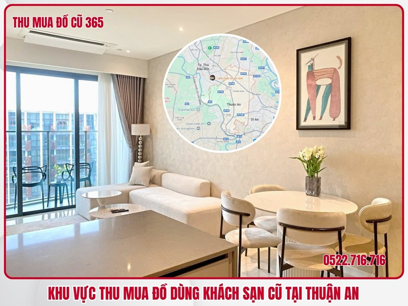 Khu vực thu mua đồ dùng khách sạn cũ tại Thuận An
