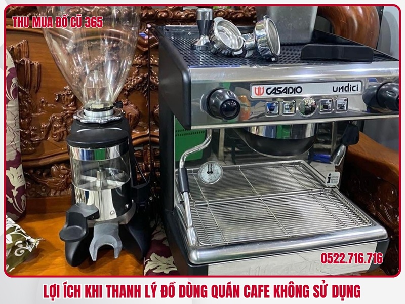 Lợi ích khi thanh lý đồ dùng quán cafe không sử dụng