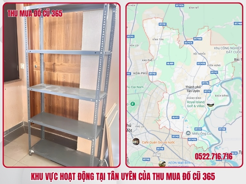 Khu vực hoạt động tại Tân Uyên của Thu Mua Đồ Cũ 365