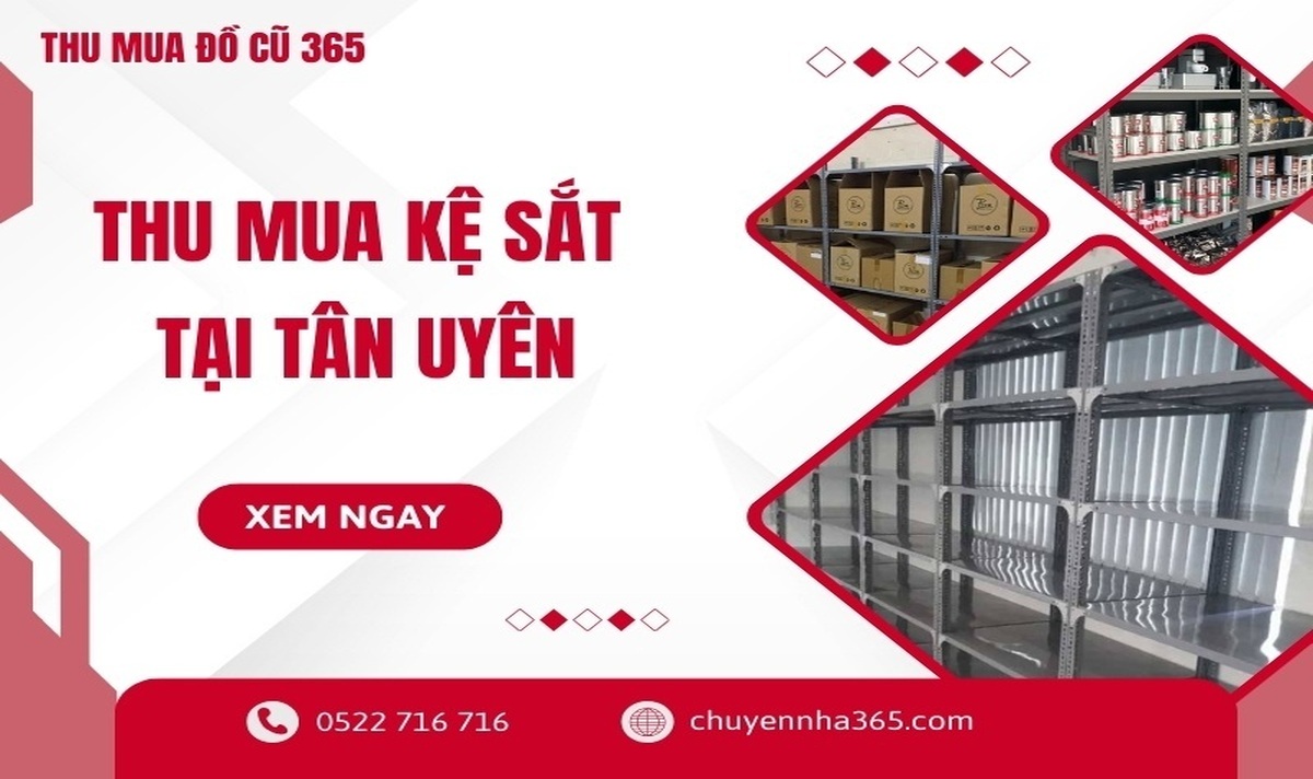 Thu mua kệ sắt tại Tân Uyên uy tín GIÁ TỐT tận nơi