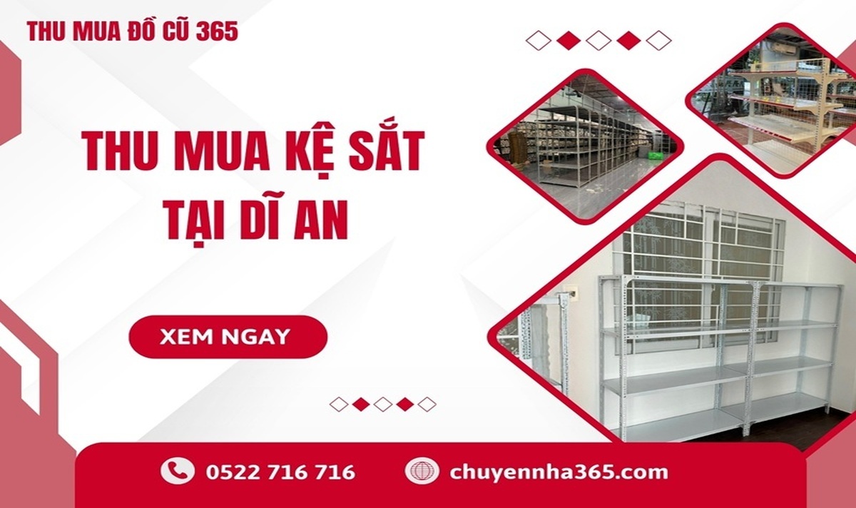 Thu mua kệ sắt tại Dĩ An nhanh chóng tận nơi GIÁ CAO