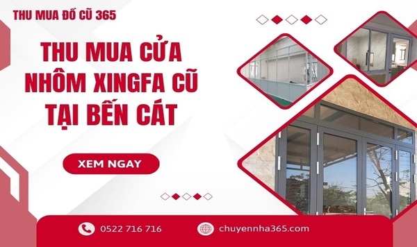 Thu mua cửa nhôm xingfa cũ tại Bến Cát