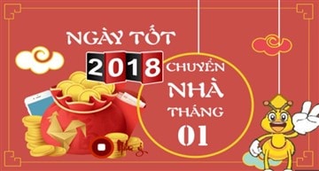 Ngày tốt chuyển nhà tháng 1 năm 2018